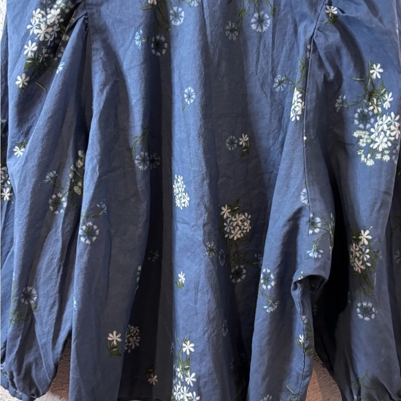 a.n.a Blue Floral A-Line Skirt Good Conditiones - Picture 6 of 6